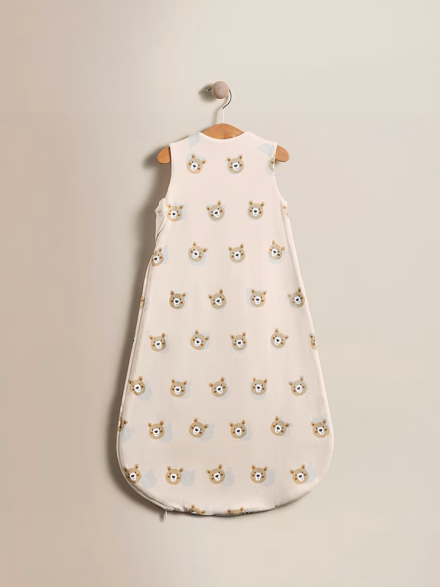 Natural Bear Tufted Cotton Sleeping Bag - 1 Tog detail 1