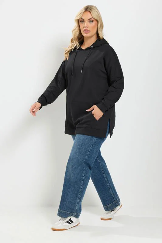 Black Overhead Essential Hoodie detail 1