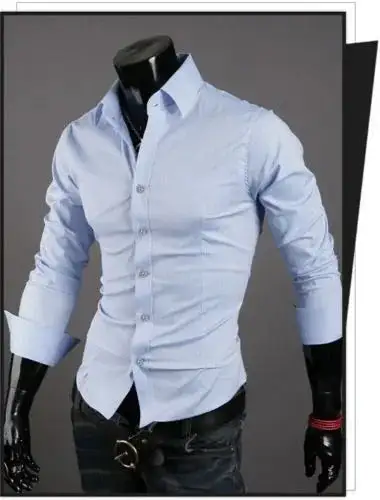 Long Sleeve Slim Fit Business Casual Shirt