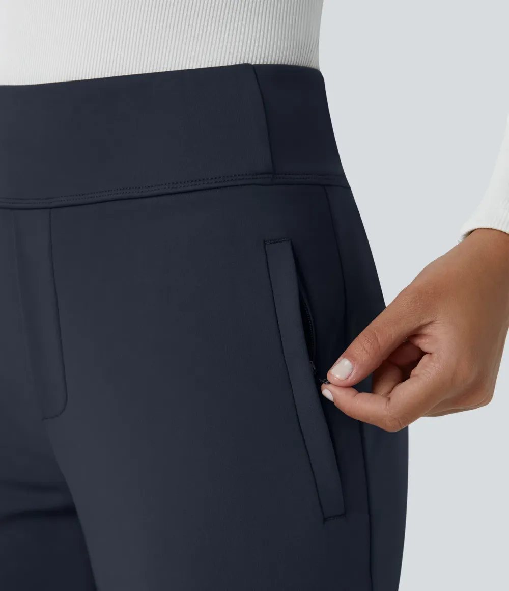  DayStretch Mid Rise Side Zipper Pocket Work Flare Pants
