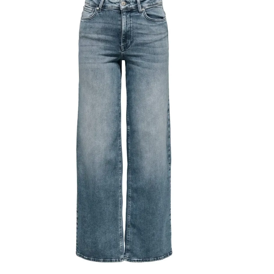 Structured Wide-Leg Ankle-Length High-Waist Women's Jeans
