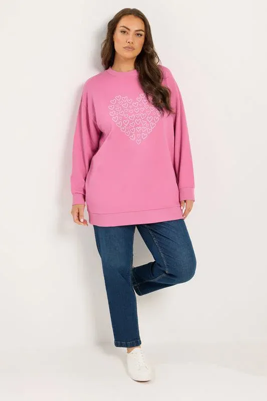 Pink Heart Sweatshirt