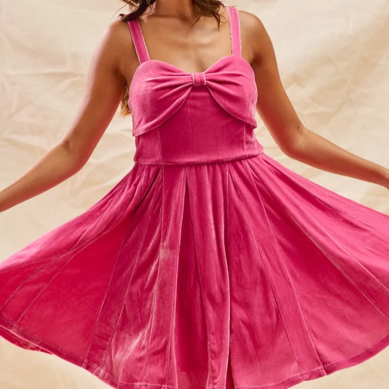 Velvet Detail Everyday Dress