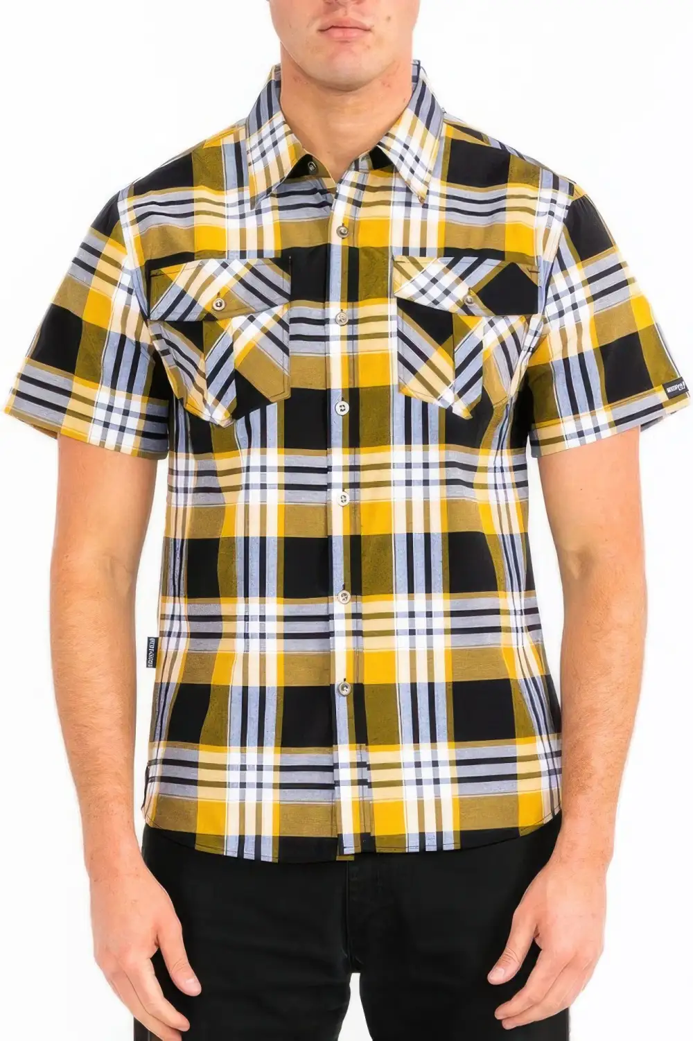 Men's Checkered Two Pocket Shirt