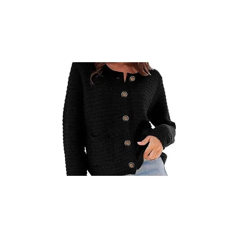 Women's Knit Round-Neck Cardigan