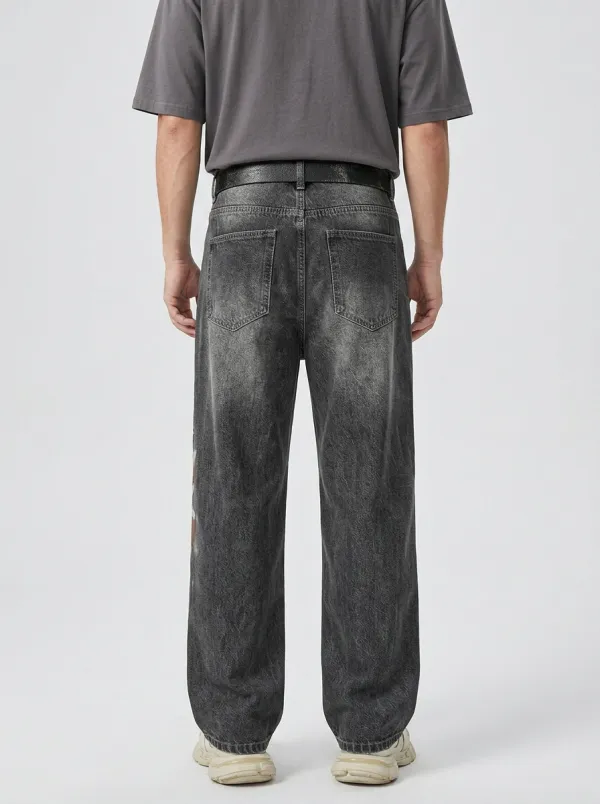 Unisex Streetwear Graffiti Baggy Jeans