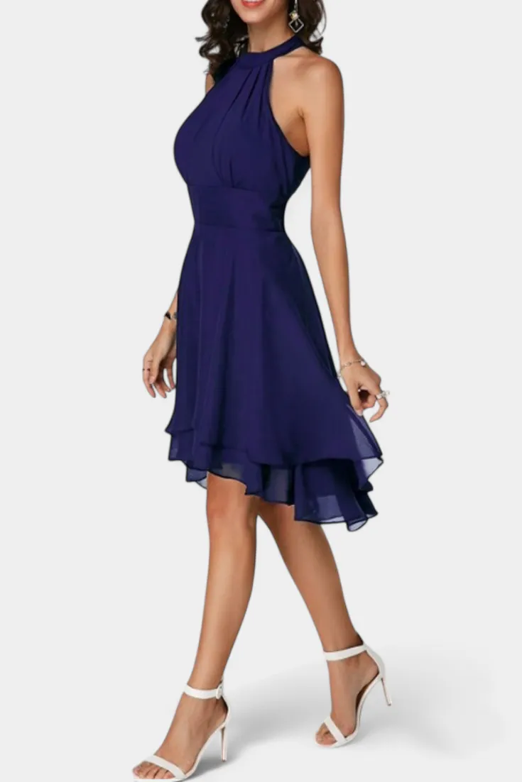 Chiffon Ruffled Casual Dress