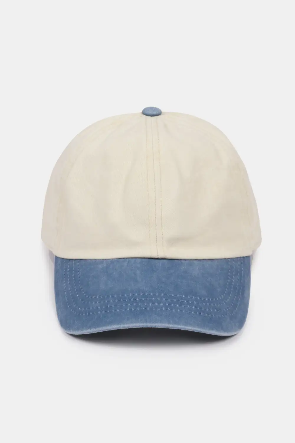 Two Tone Denim Baseball Cap