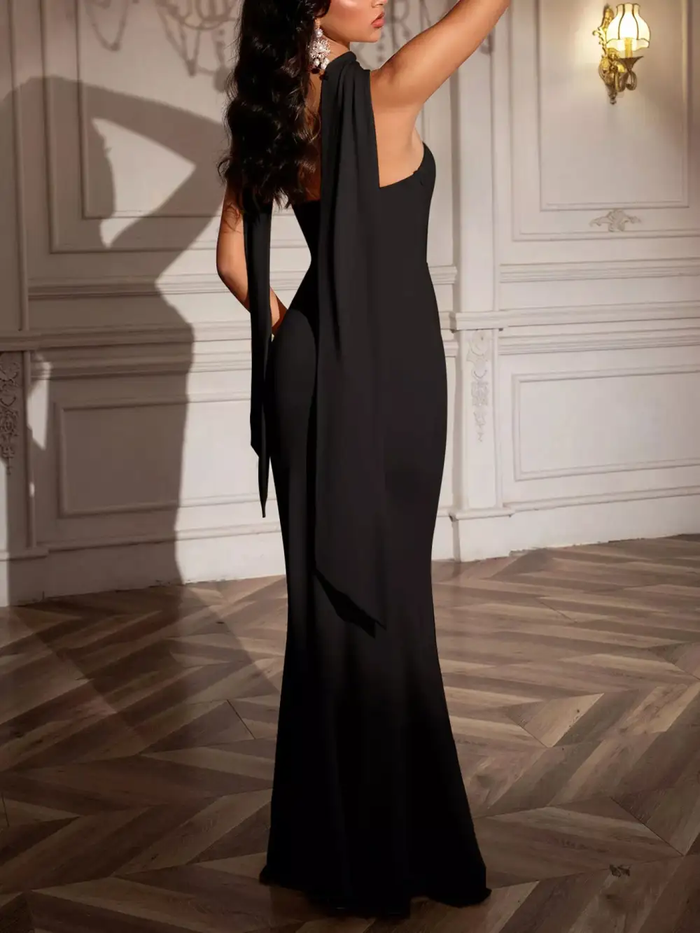 Drape Tube Maxi Dress
