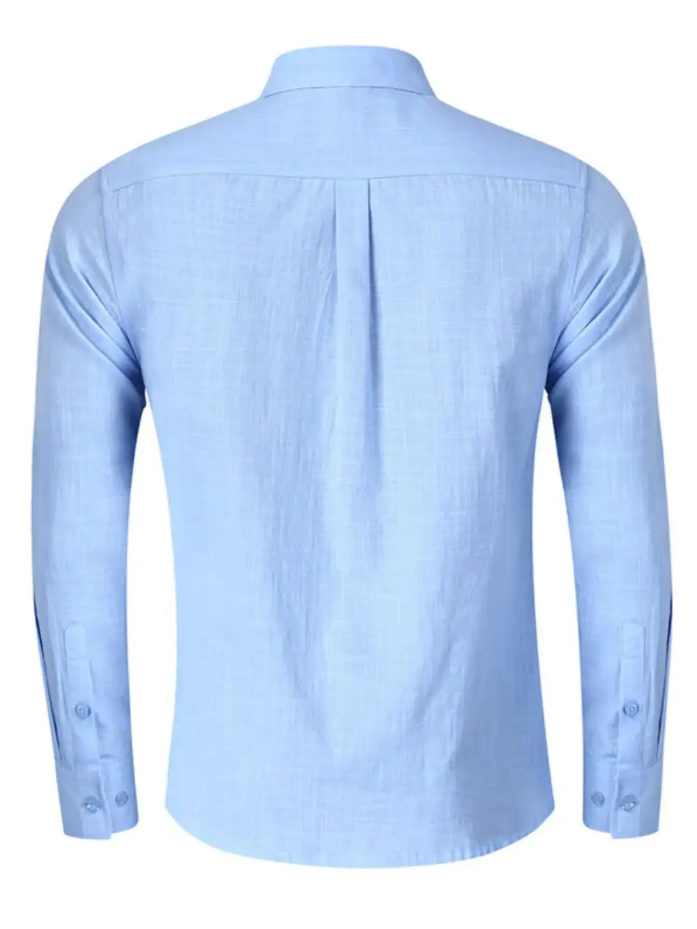 Linen-Blend Button-Down Shirt