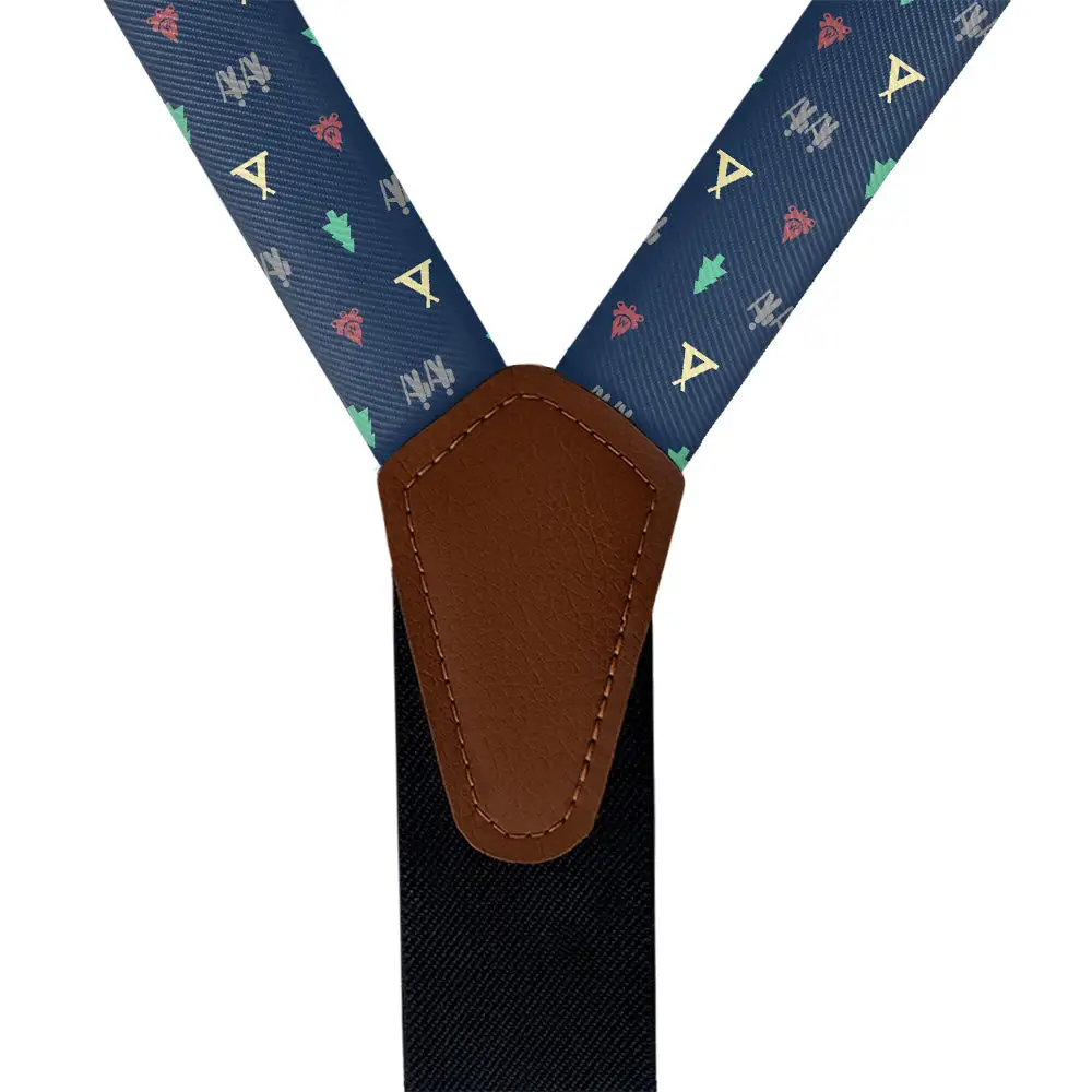 Camping With Friends Theme Suspenders