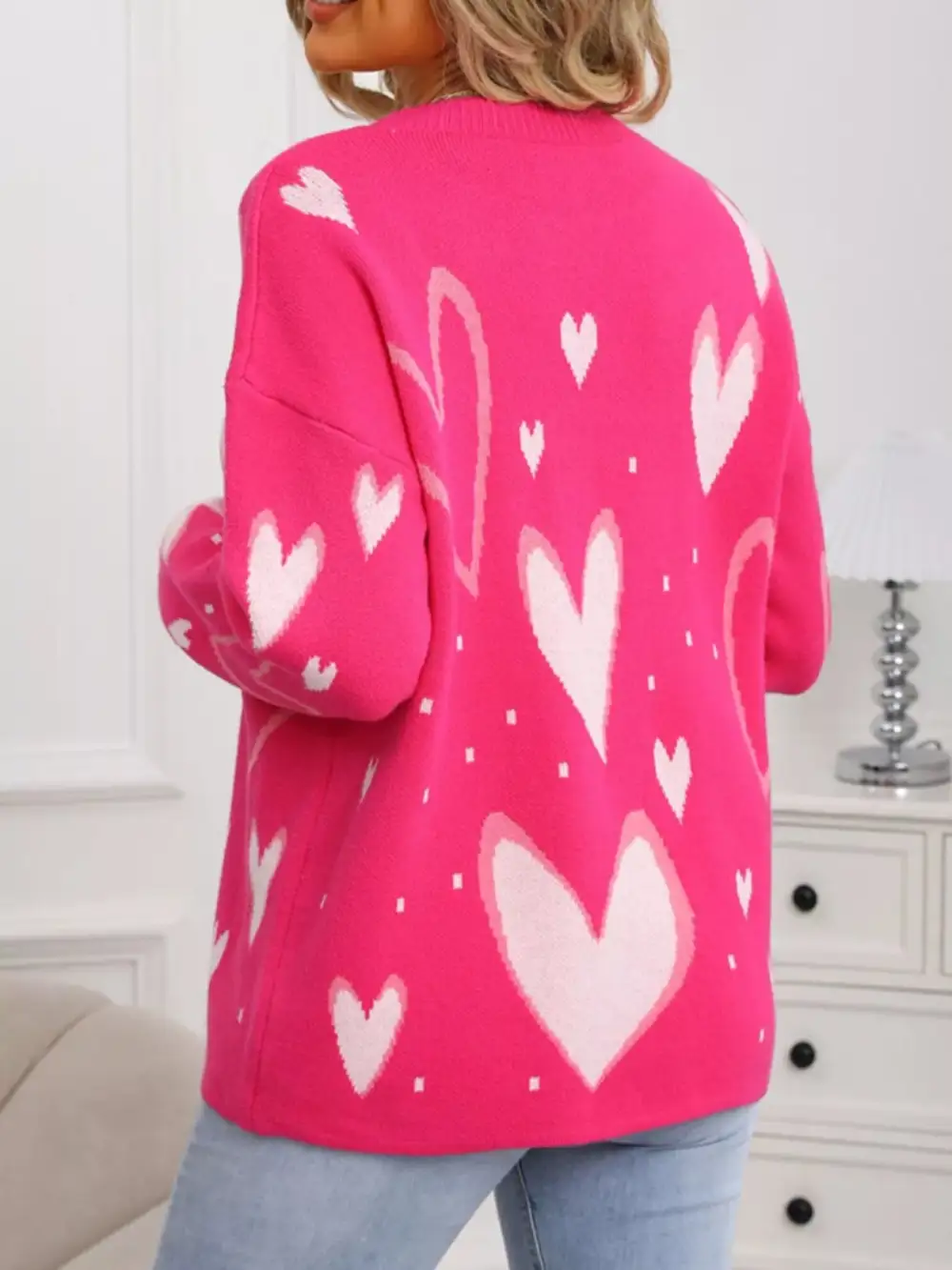 Valentine's Day Heart Crew Neck Sweater