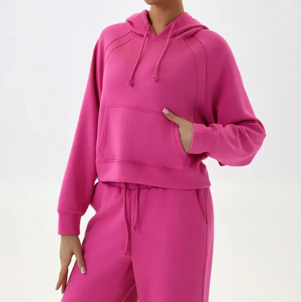 Curved Back Loose-Fit Hoodie