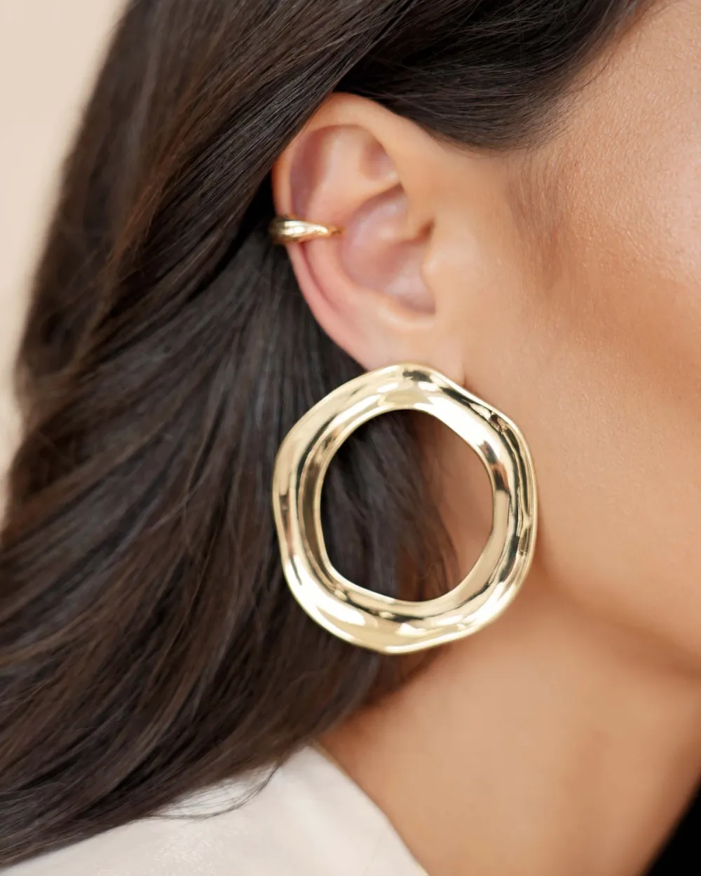 Open Circle Earrings