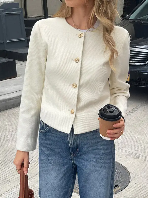 Classic Button Front Jacket