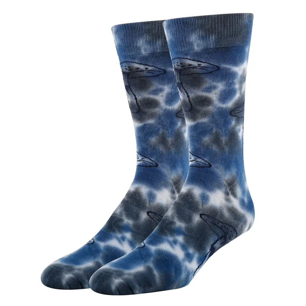 Playful Cotton Blend Tie Dye Crew Socks