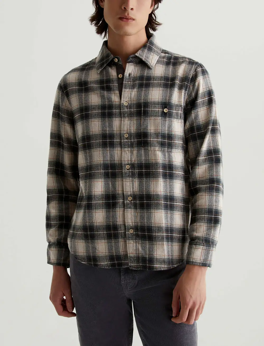 Men's Button Front Button-Up Shirt