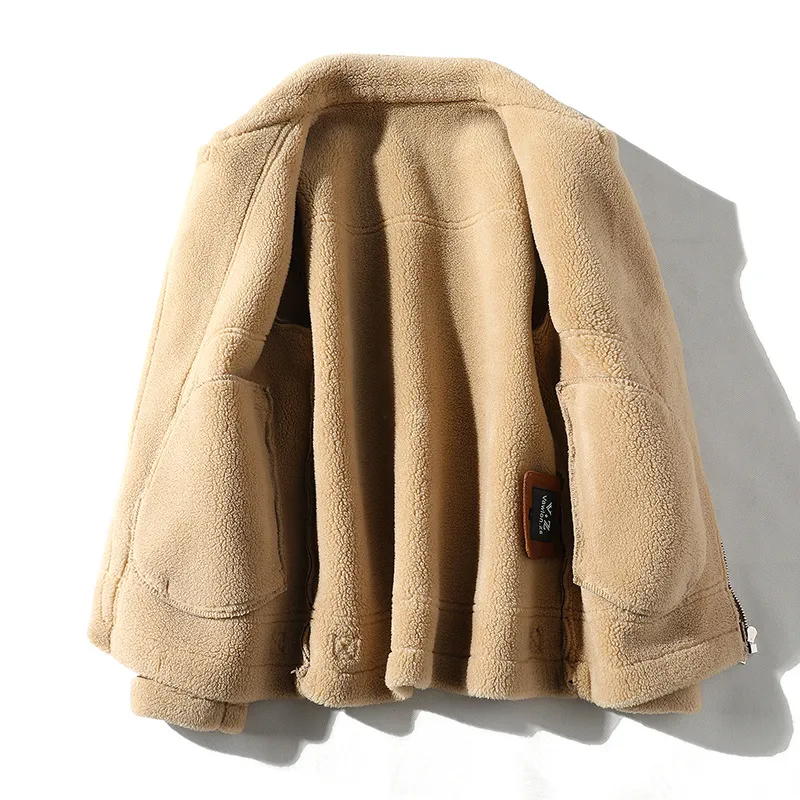 Easy Fit Faux Leather Bomber Jacket
