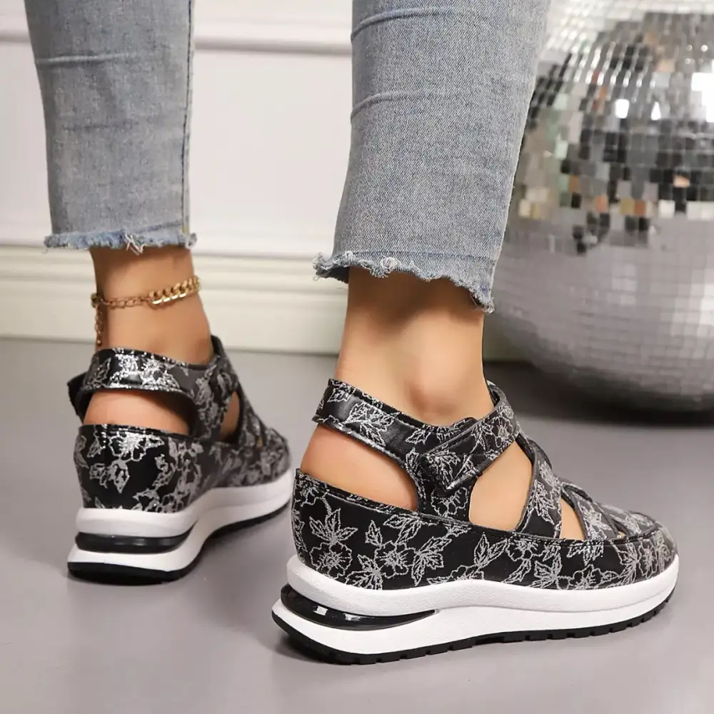 Everyday Cutout Wedge Sandals