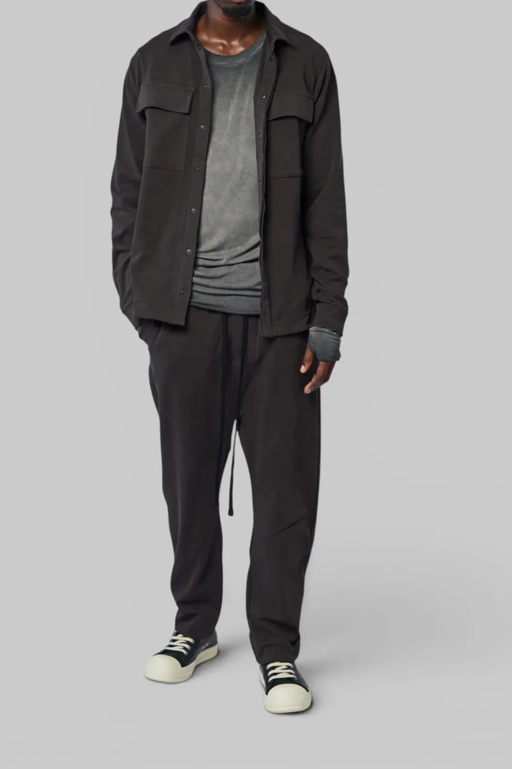 High-Collar Comfort-Fit Jacket