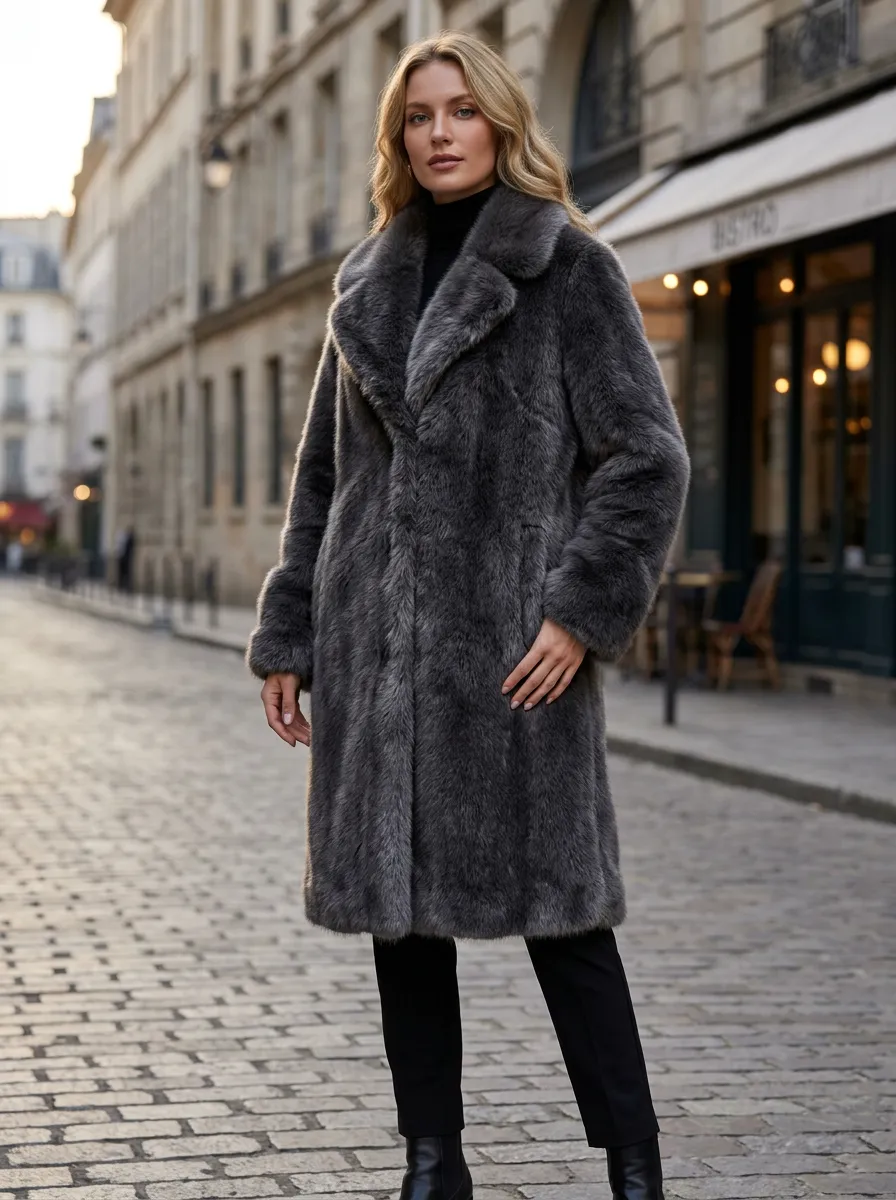 Women's Faux Fur Winter Coat