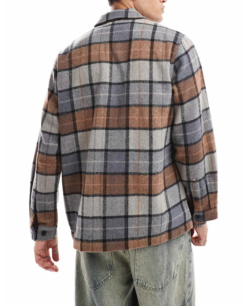 Spread Collar Shirt In Beige