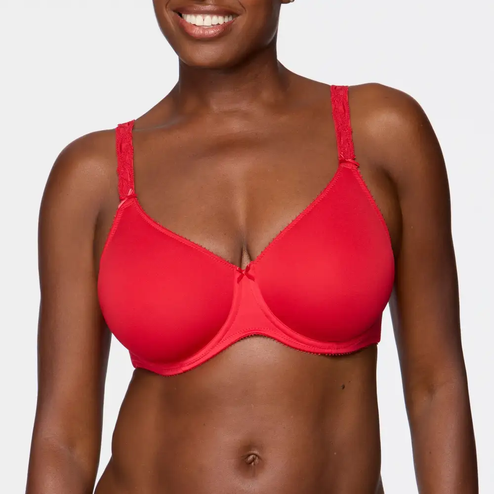 Women's Underwire Seamless Embroidery Breathable Smoothing Bra