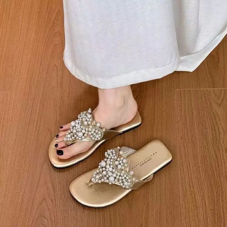Polished Slide Sandals