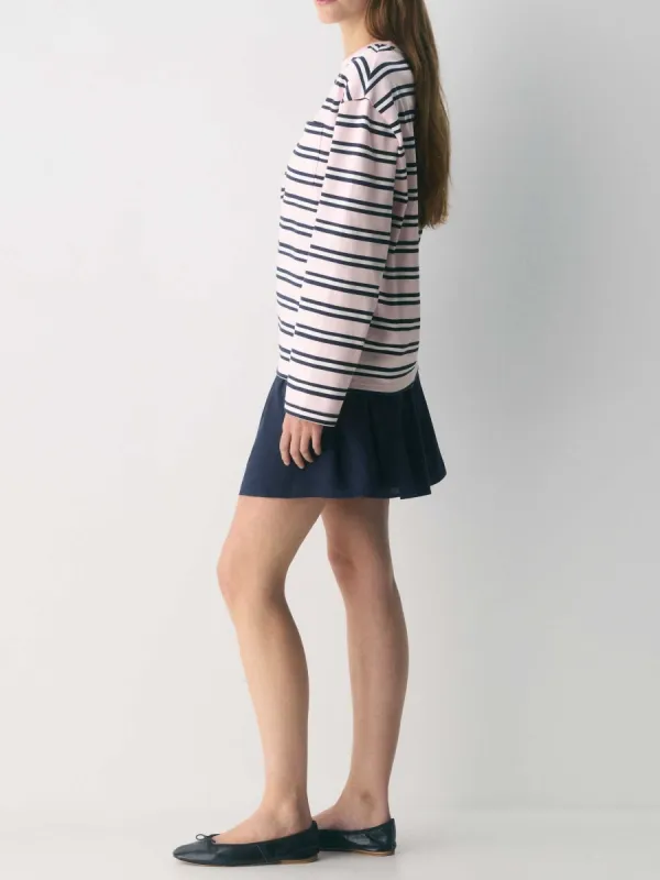 Casual Elastic Waist Skirt
