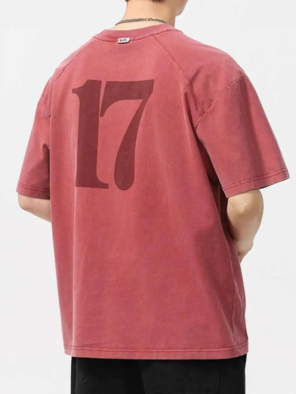 Vintage Washed Number Oversized T-Shirt