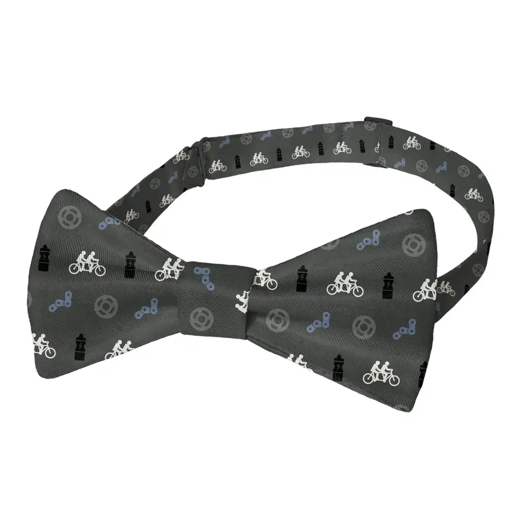 Biking with Friends Pattern Bow Tie