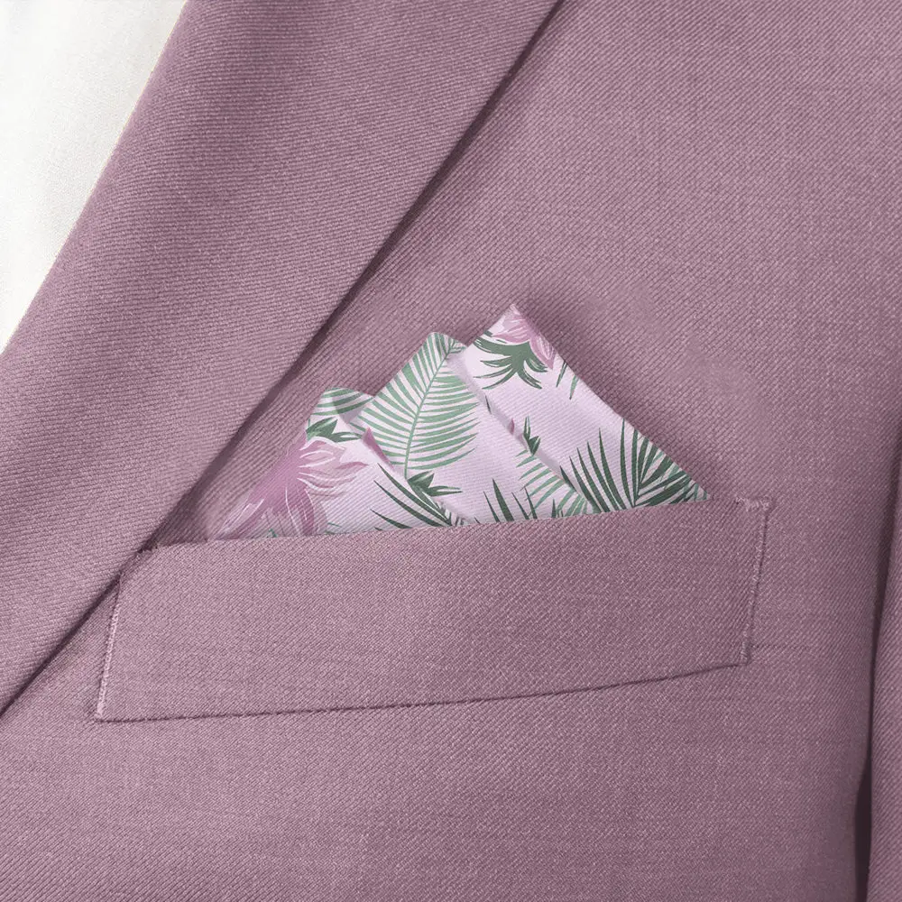 Crisp Sophisticated Floral Pocket Square