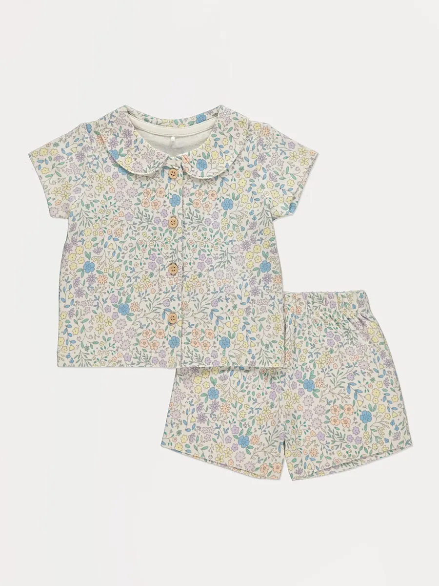 Floral Traditional Short Pyjamas