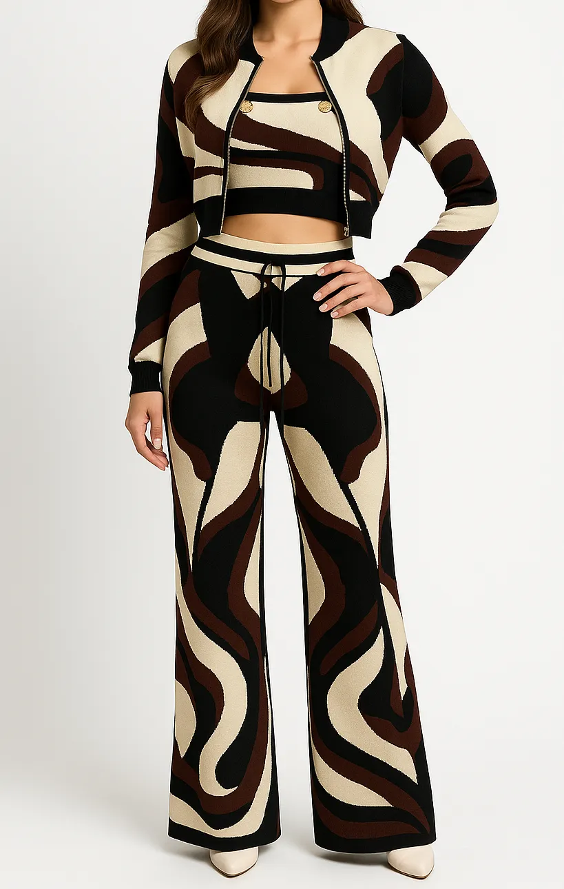 Everyday Abstract Sweater Women's Lounge Set