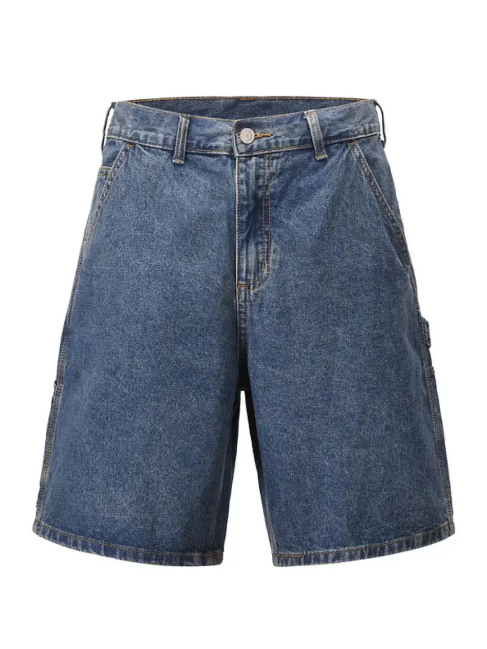 Washed Denim Bermuda Shorts