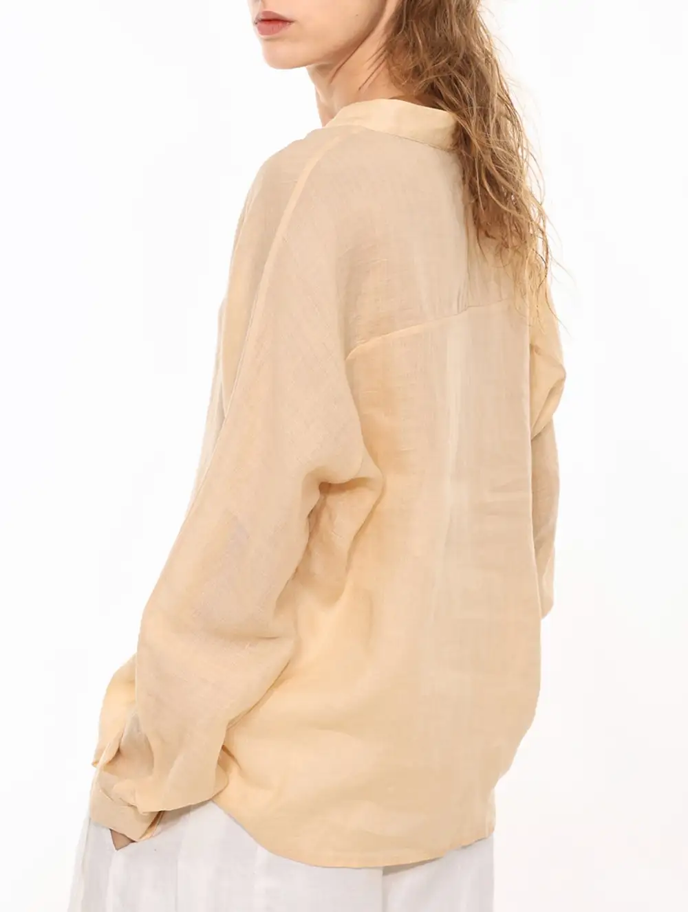 Ramie V Neck Lightweight Top