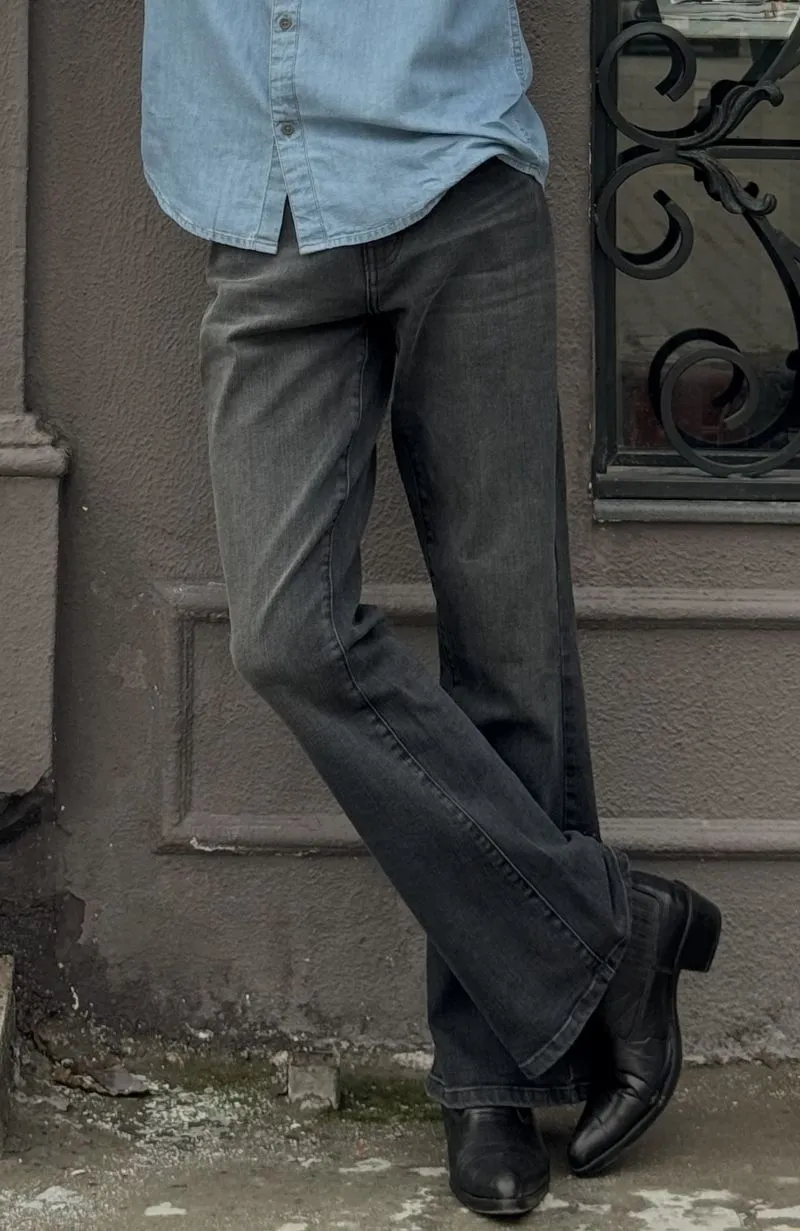 Mid-Rise Stretch-Denim Bootcut Jeans