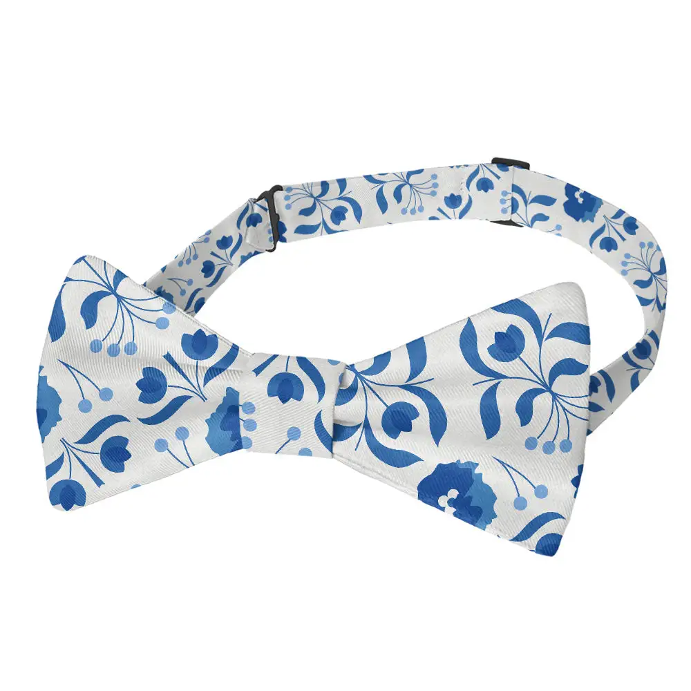 Poppy Floral Motif Bow Tie