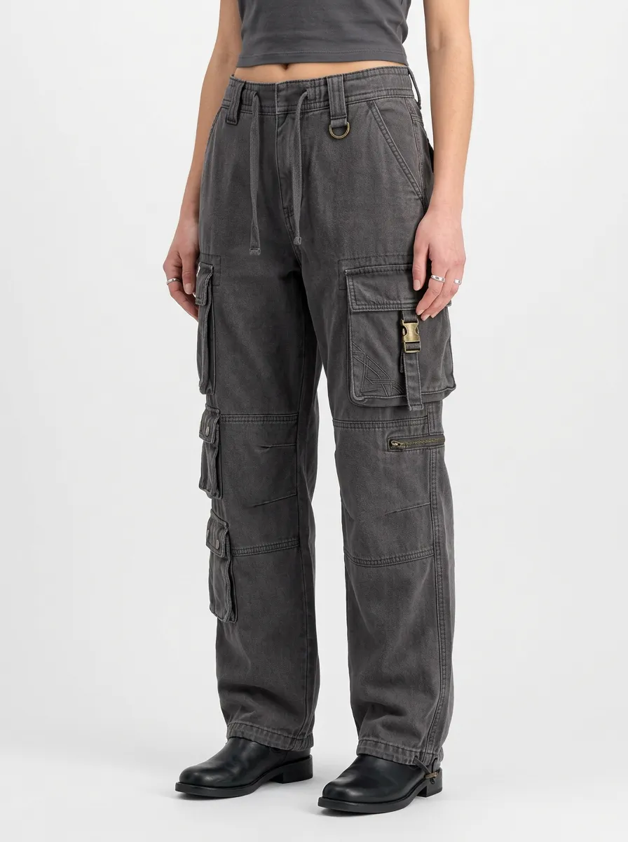 Minimal Techwear Style Collection Women's Multi Pocket Cargo Pants