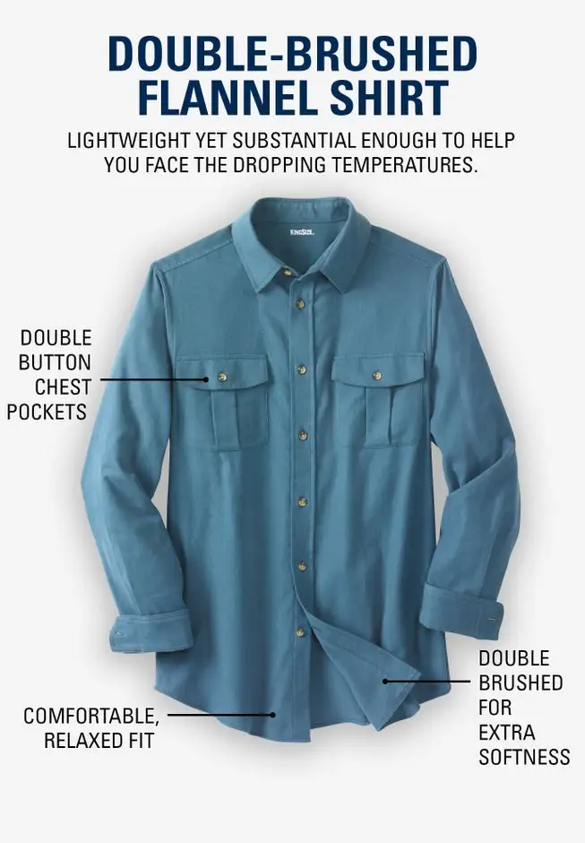 Signature Solid Flannel Shirt