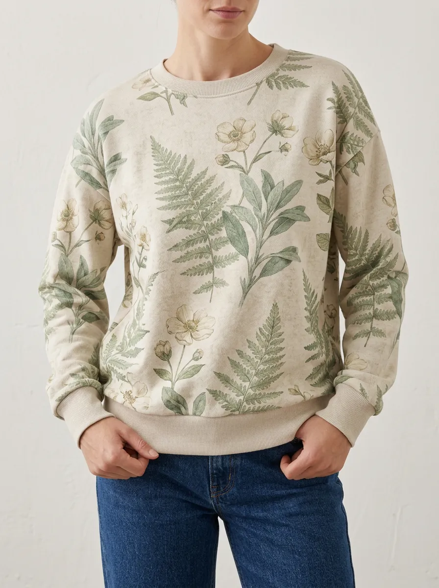 Crewneck Relaxed Relaxed Pullover