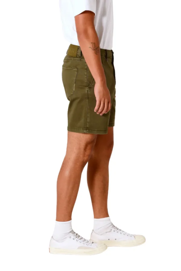 Belt Loop Zip Fly Casual Shorts