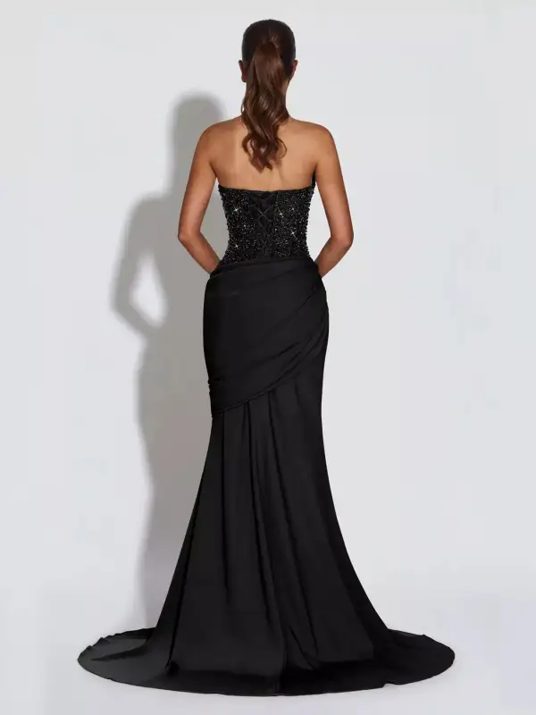 Sequin Halter Neck Maxi Dress