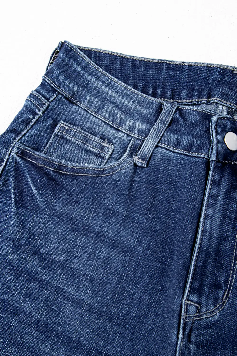 Women's Mineral Wash Raw Hem High Waist Flared Jeans