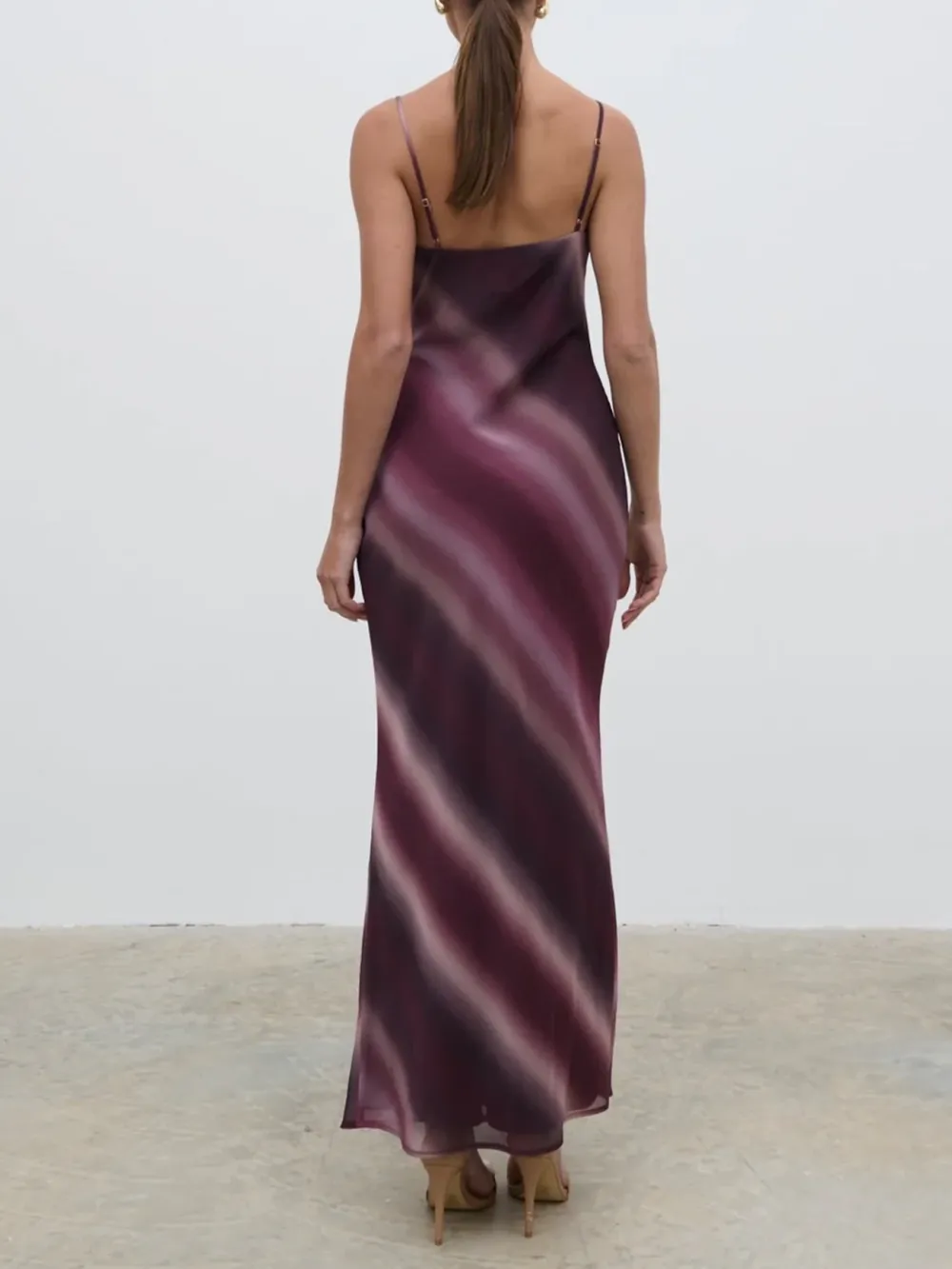 Asymmetric Cowl Maxi Dress