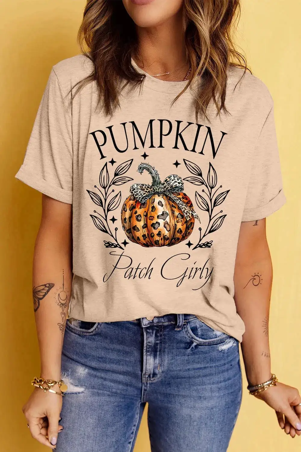 Casual Graphic Round Neck Short Sleeve T-Shirt