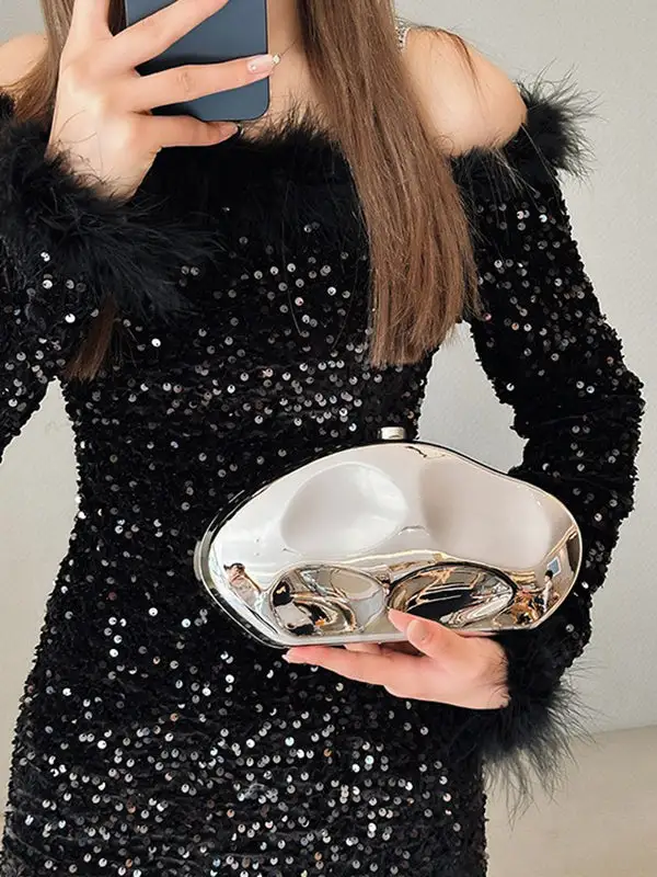 Geometric Shiny Crossbody Bag