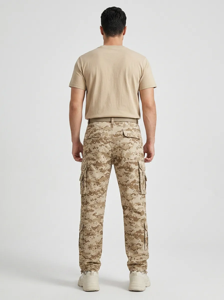 Men's Digital Camouflage Tactical Outdoor Camouflage Cargo Pants