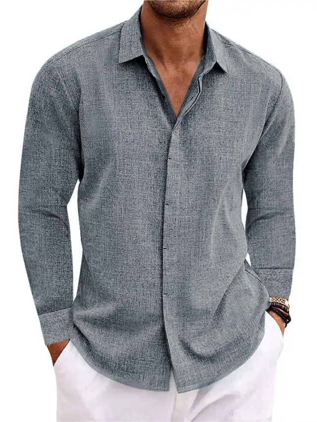 Cotton Linen Long Sleeve Shirt