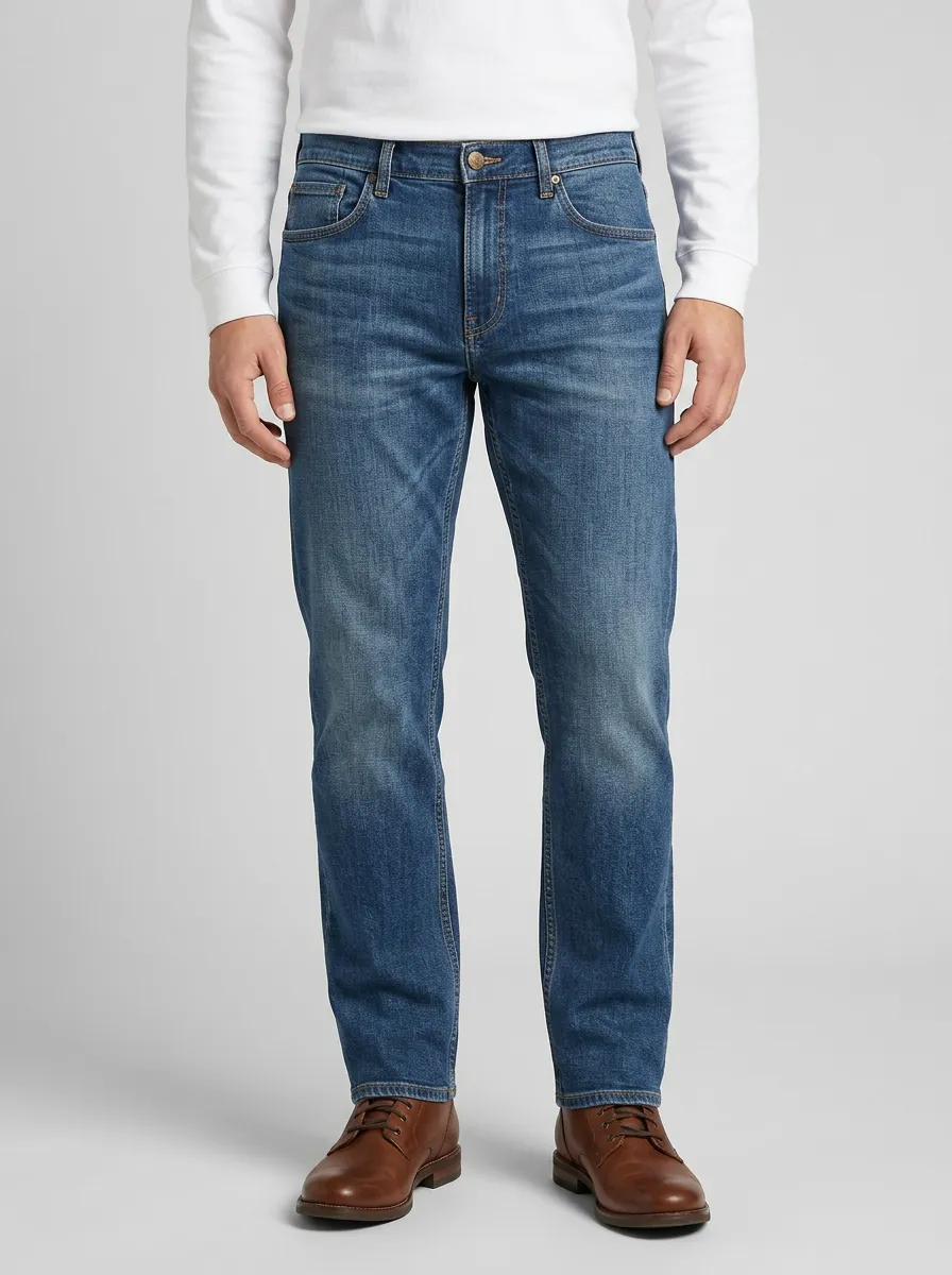 Versatile Everyday Faded Jeans